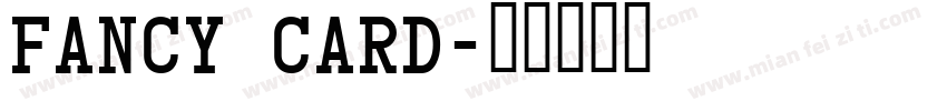 Fancy Card字体转换